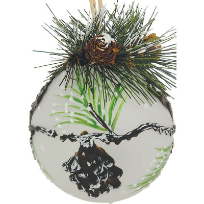 Γυάλινη Χριστουγεννιάτικη Μπάλα 8cm (ΣΕΤ 6 ΤΜΧ)